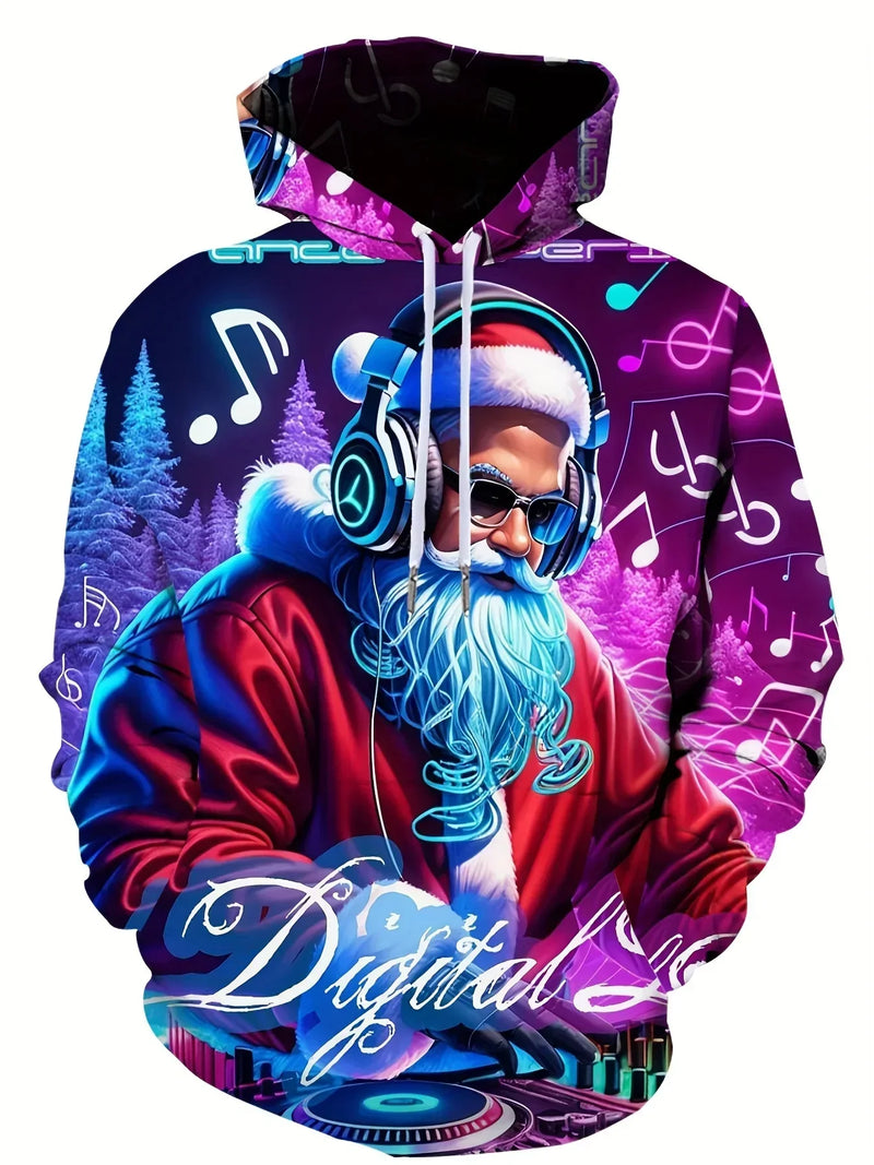 Hoodie with Christmas Print - Warm & Modern Sweater for the Holidays