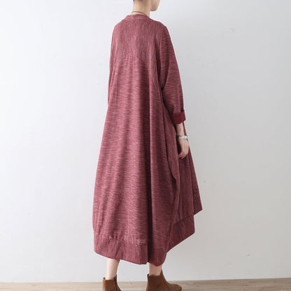 Ruby Stripe Cotton Cardigans Long Coats Oversized Cotton Clothing