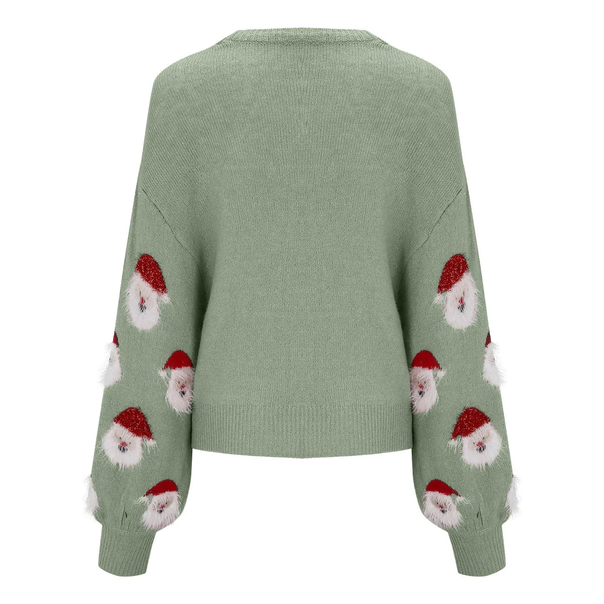 - Ugly Christmas Sweater - Santa Claus Pattern Sweater