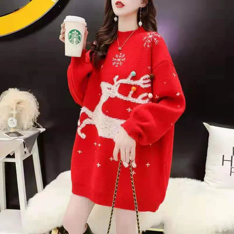 - Ugly Christmas Sweater - Loose and Warm Knitted Sweater