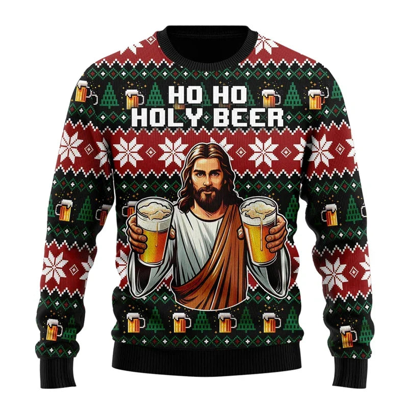 Karl Men's Fun Beer Christmas Sweater