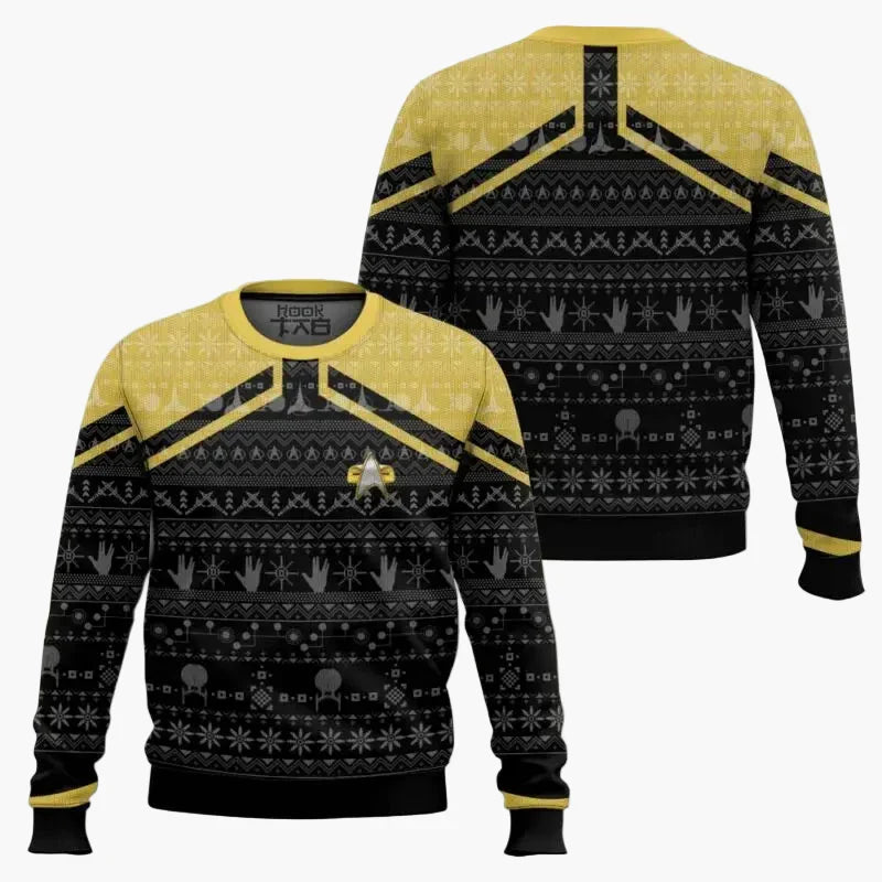 Star Trek Sweater - Geek Christmas Sweatshirt for Fans, Winter Casual