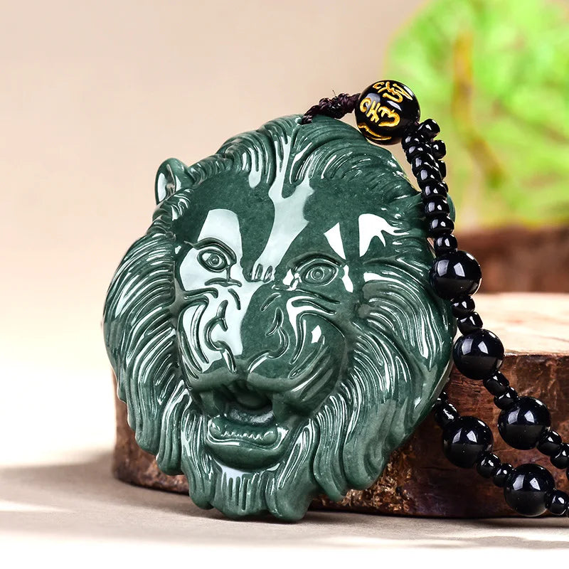 Jade Lion Head Necklace