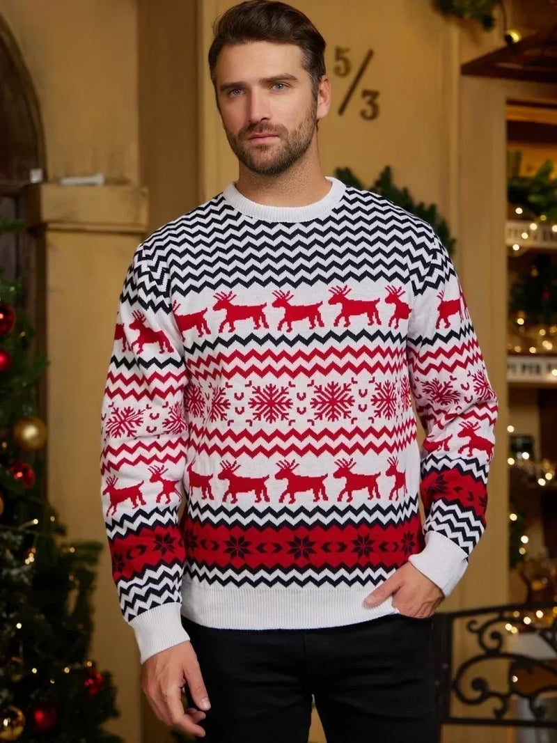 - Ugly Christmas Sweater - Cozy Knit Sweater in Scandinavian Style