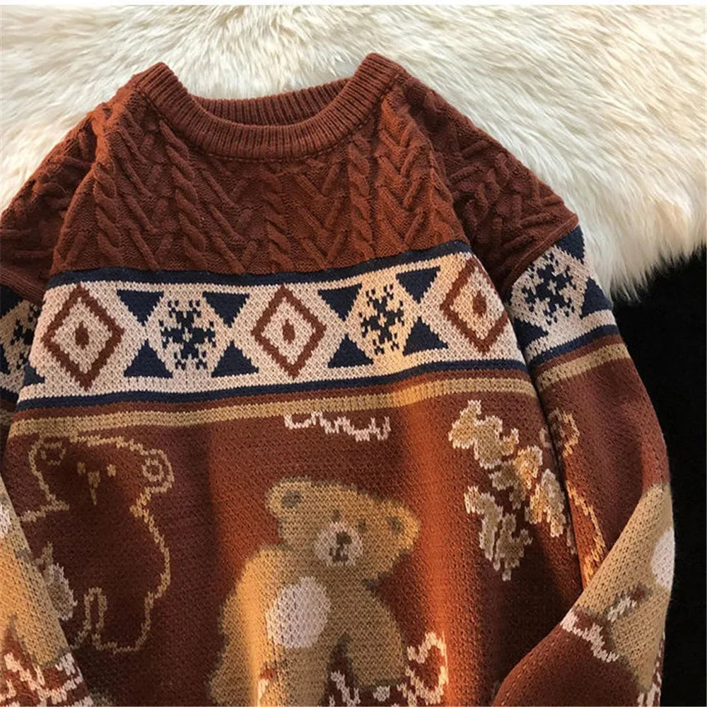 - Ugly Christmas Sweater - Cute Bear Sweater for Couples