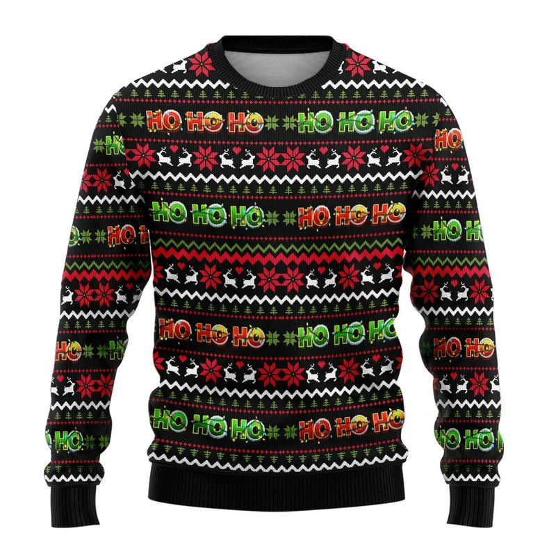 Benjamin Men's Christmas Sweater with Snowman Print