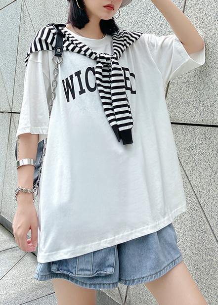 Short-sleeved T-shirt Summer Dress Loose Large Size Compassionate Two-piece Shirt With Shawl