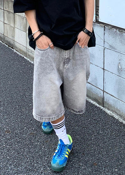 Simple Black Pockets Pants High Waist Summer