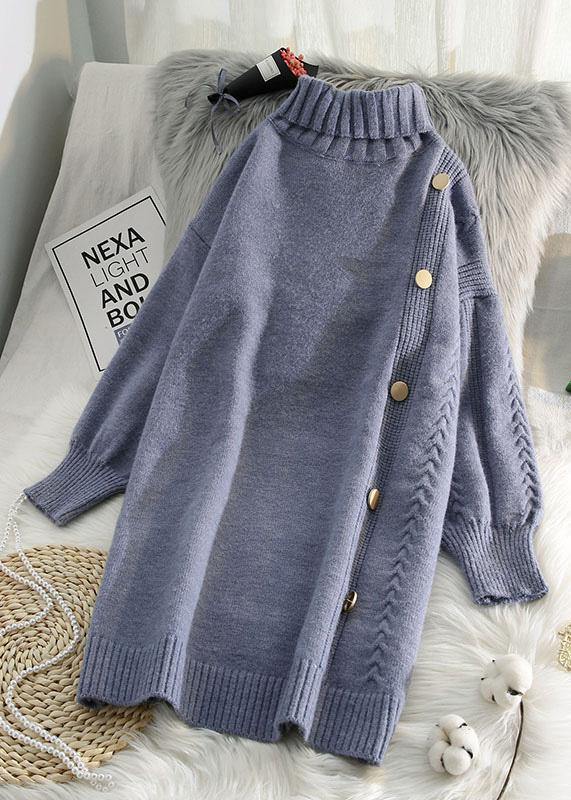 Simple Beige Sweater Dress Outfit Refashion Spring Largo High Neck Sweater Dress