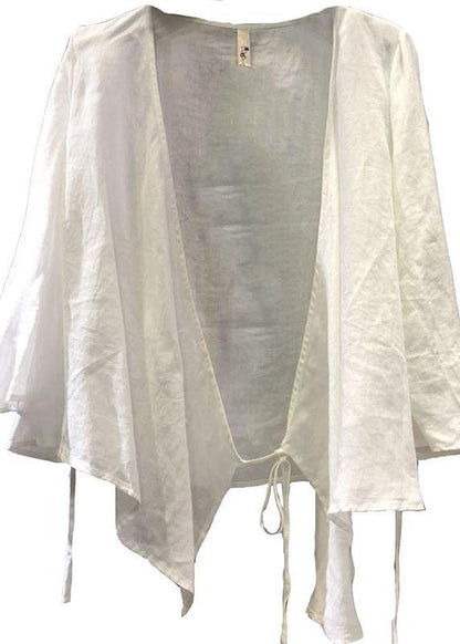 Simple Black V Neck Linen Shirts Asymmetric Hem Clothing Fall Shirts