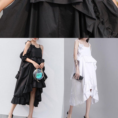 Simple White Cotton Dress Sleeveless Daily Summer Dresses