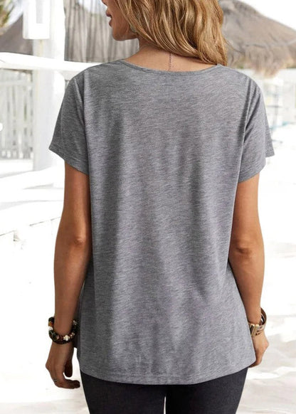 Color Grey Short Sleeve