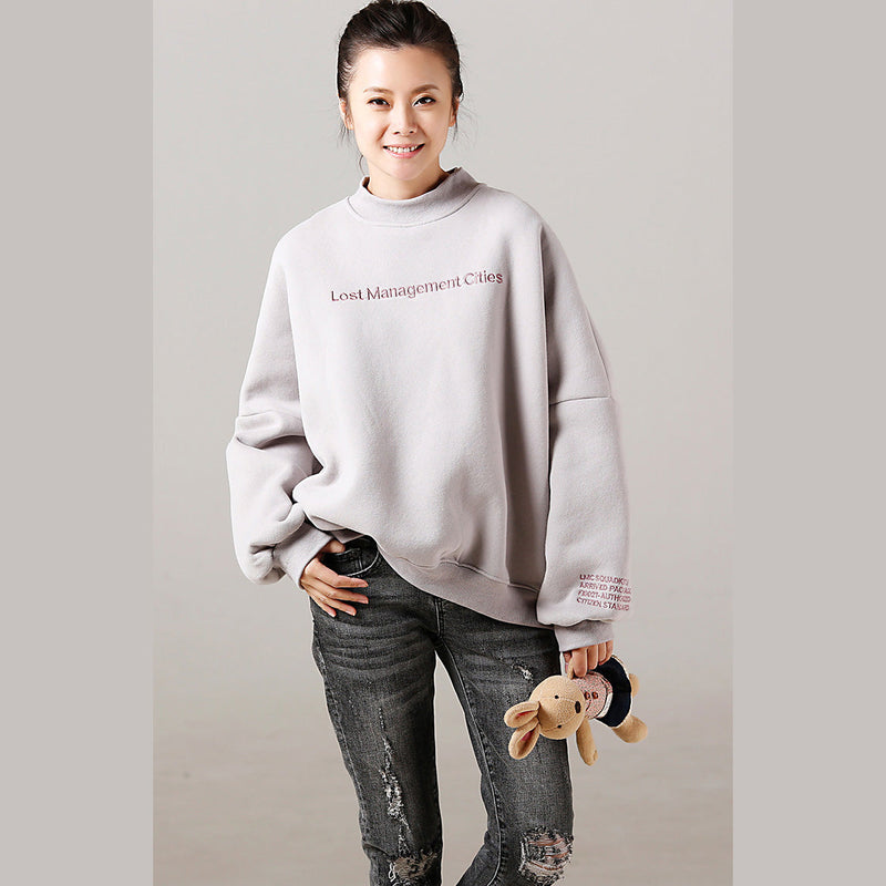 Style Cotton Blouse Embroidery Tutorials Gray Knee Tops