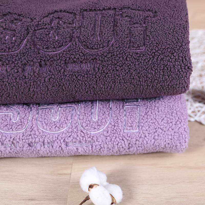 Style Dark Purple Embroidery Tunic Top High Neck Letter Clothing Shirts