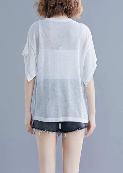 Style Embroidery Cotton Tunic Pattern Sewing White Tops Summer