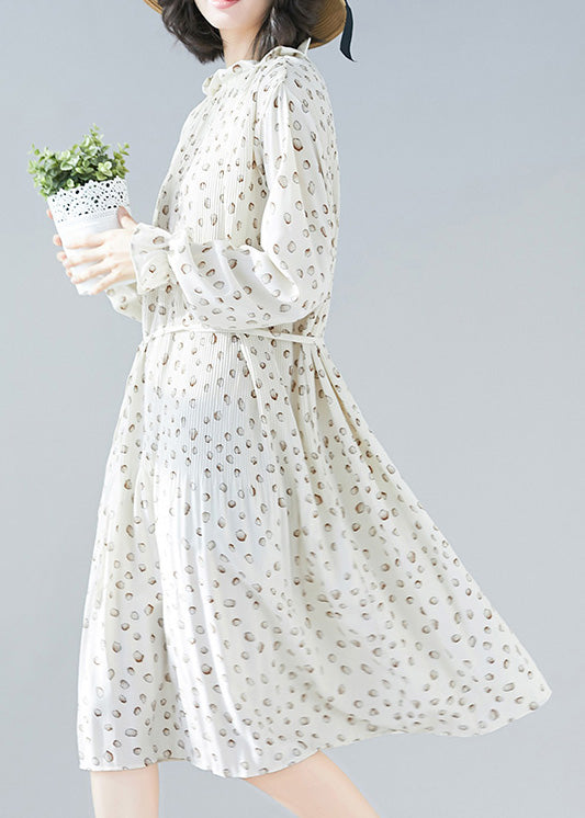 Style Cinched Chiffon Robes Wardrobes White Clothing Dress Summer