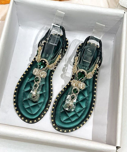 Stylish Comfy Apricot Flip Flops Splicing Zircon