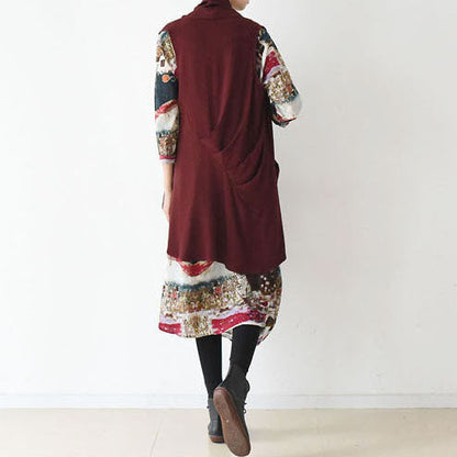 Stylish Linen Vests Causal Cardigans Linen Clothing