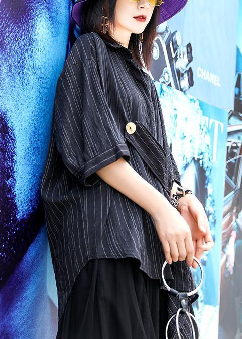 Summer New Striped Shirt Loose Wild Style Shirt