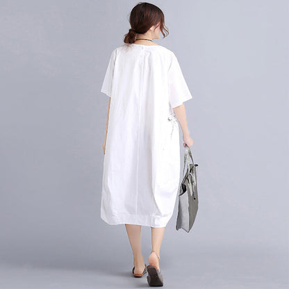 Summer Dress Shirt European Style T-shirt Dresses