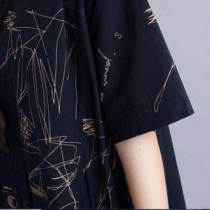 Summer Dress Shirt European Style T-shirt Dresses