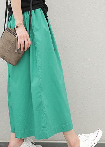 Summer New Elastic Waist Fat Legs Large Size Black Nine-point Pants Skirt