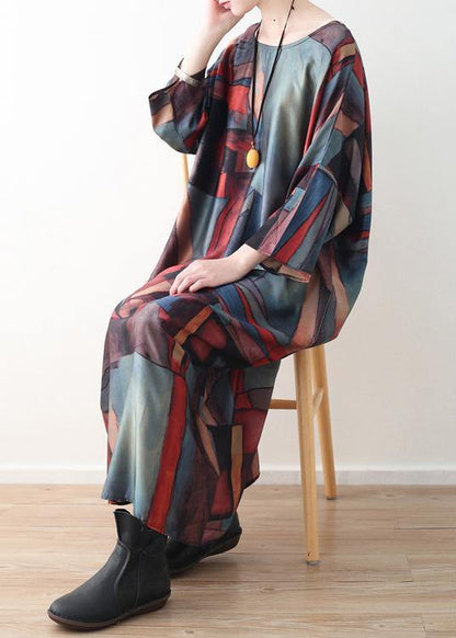 Unique Saitn Red and Green Spring Robe
