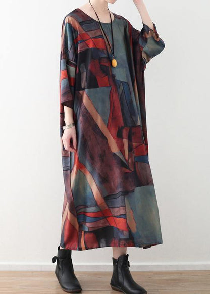 Unique Saitn Red and Green Spring Robe