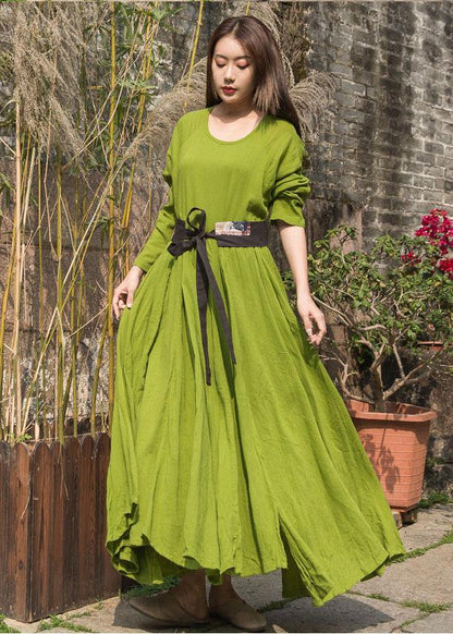 Unique Big Hem Cotton Robes Inspiration Olive Dresses Summer