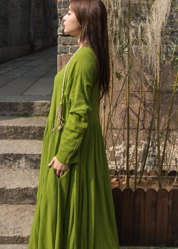 Unique Big Hem Cotton Robes Inspiration Olive Dresses Summer