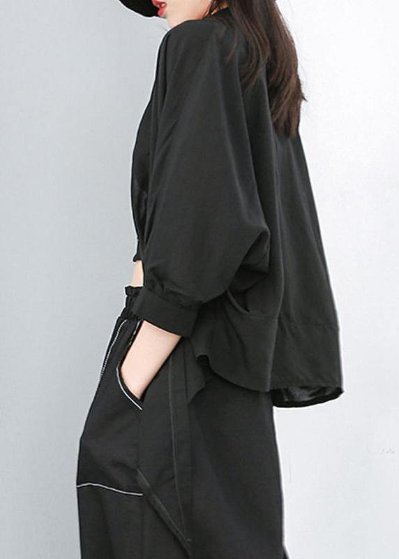 Unique Silk Linen Blended Clothes for Summer Irregular Printed Button-down Shirt