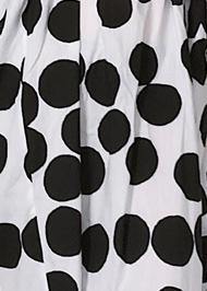 Unique White Dotted Cotton Clothes Sleeveless a Line Summer Dresses