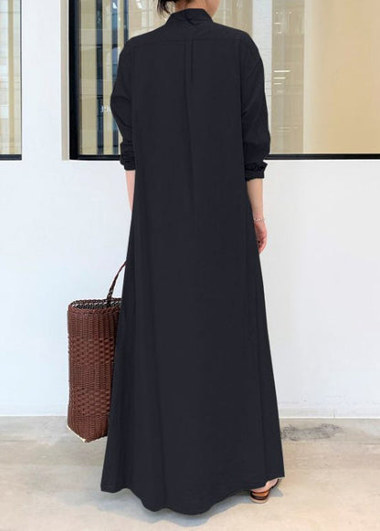 Army Green Oversized Cotton Robe Dresses Spring