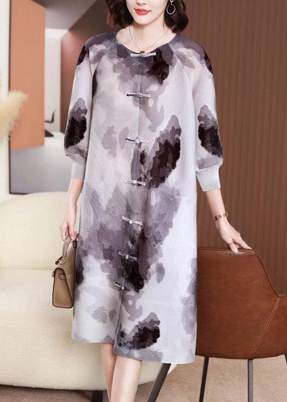 Black Oversized Tie Dye Shirt Dresses Summer