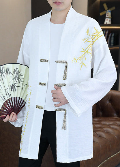 White V Neck Upf 50+ Coat Long Sleeve