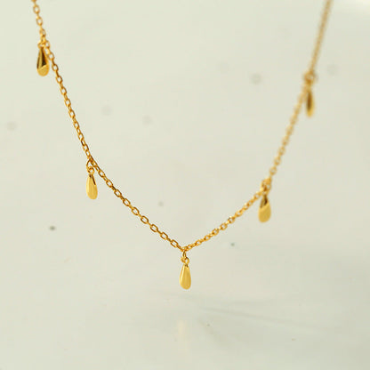 925 Sterling Sliver Water Drop Choker