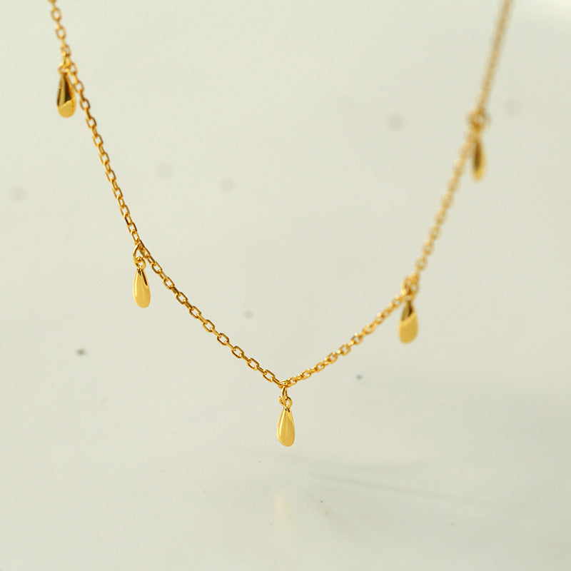 925 Sterling Sliver Water Drop Choker