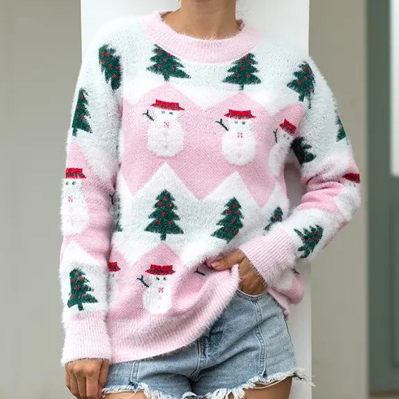 Trendy Christmas Sweater for Women with Pattern