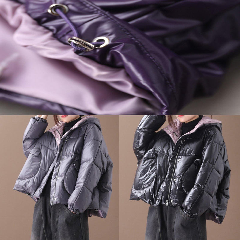 Warm Gray Parkas Warm Winter Hooded Thick Coat