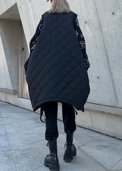 Warm Winter Outwear Green Stand Collar Pockets Sleeveless Parkas