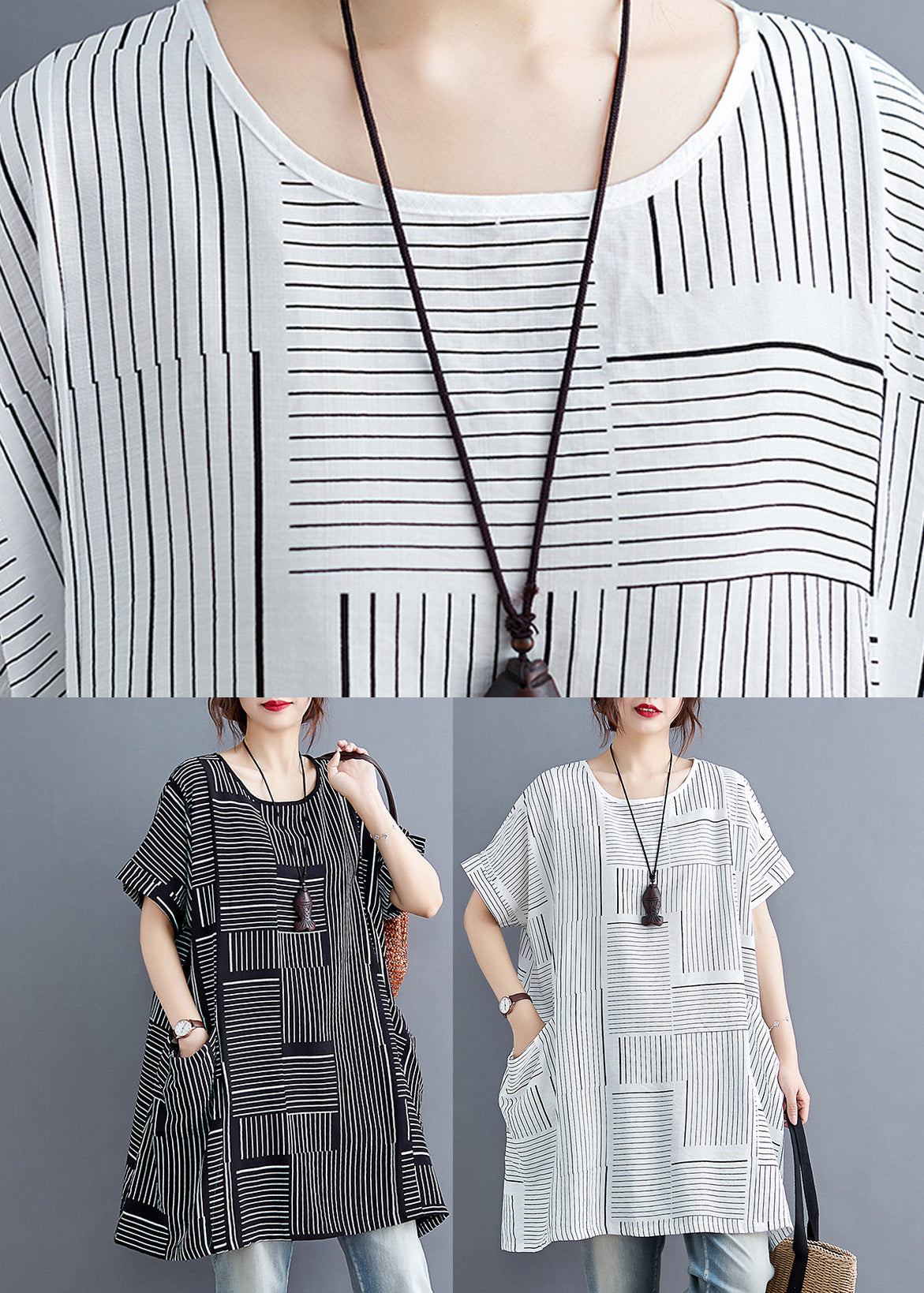 White O-neck Cozy Linen Top Summer