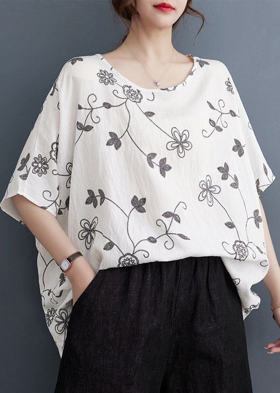 White O-neck T Shirts Short Sleeve