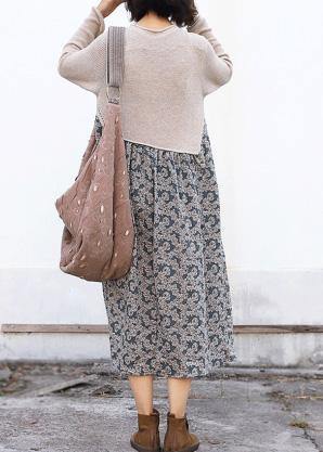 Winter O Neck Sweater Patchwork Dresses Classy Nude Mujer Sweater Dresses