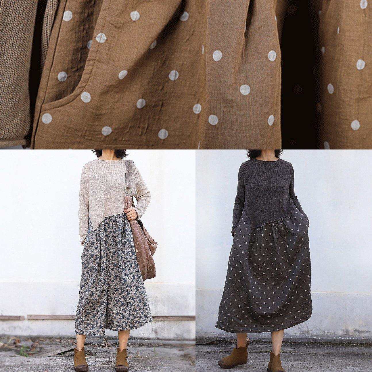 Winter O Neck Sweater Patchwork Dresses Classy Nude Mujer Sweater Dresses