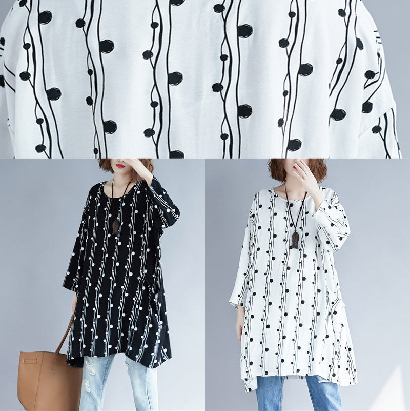 Batwing Sleeve Linen Clothes Neckline Black Loose Dresses Summer