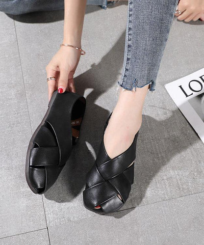 Black Hiking Sandals Hollow Out Best Sandals for Walking