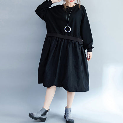 Clothing Loose Dress Patchwork Dresses