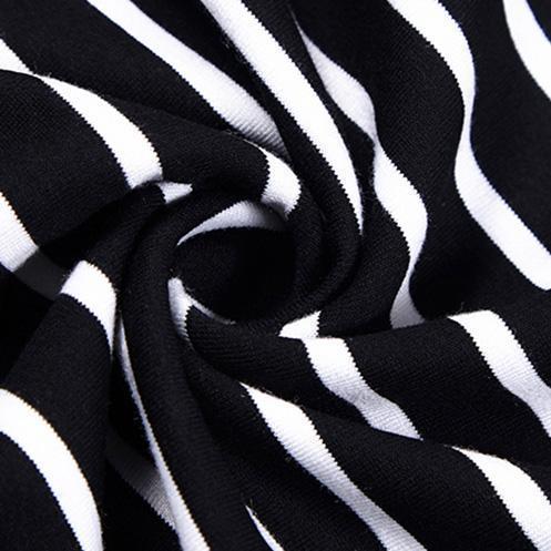 Clothing Loose Cotton Striped Dress
