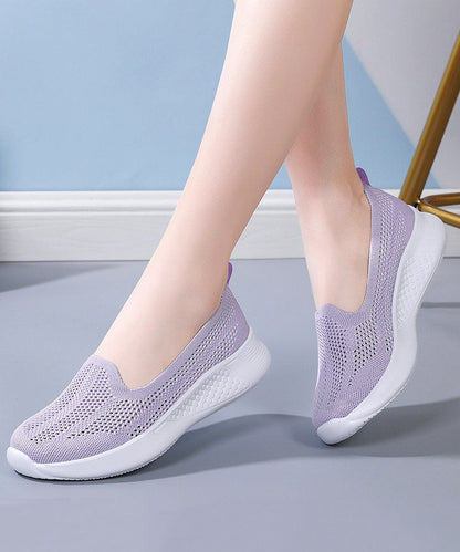 Pink Flat Feet Shoes Comfortable Breathable Mesh