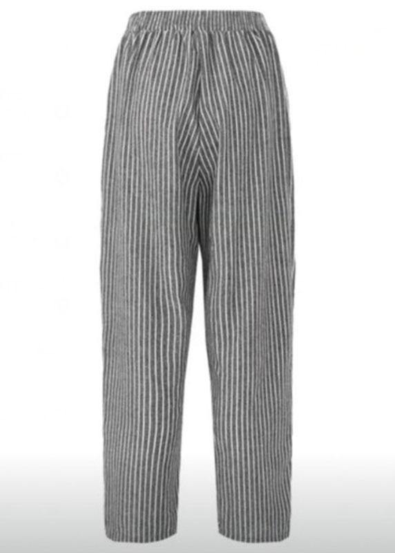 Stripe Elastic Waist Loose Harem Pants